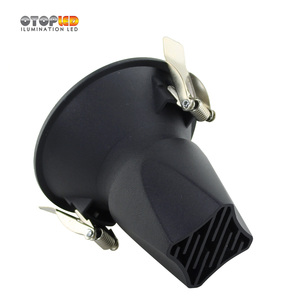 Luz descendente led <span class=keywords><strong>ugr</strong></span> <span class=keywords><strong>19</strong></span>, 7W, negra, empotrada, antideslumbrante, 2700K, para Proyecto de hotel - Product Image 4