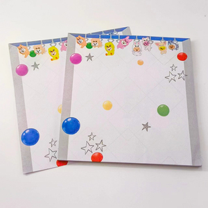 เครื่องเขียนชุดการ์ตูนพิมพ์ลายน่ารักมีกาวในตัวโน้ตที่กำหนดเอง - Product Image 2