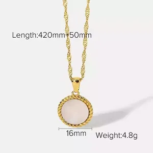 High Quality Dangling Floating Circle Wedding Jewelry Rope Chain Mother Of Freshwater Pearl Toggle And Chain Strand Necklace