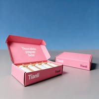Boîte en papier pour bouteille de lait avec lamination mate à l'encre de soja, boîte d'emballage de haute qualité pour soda rose pétillant, boîte de vente en gros pour jus et boissons