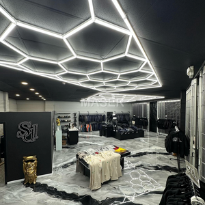 High Performance Barbershop Verlichting Led Lights Zeshoekige Honingraat Plafondverlichting Voor Kapper Station 15 Grid Systeem - Product Image 2