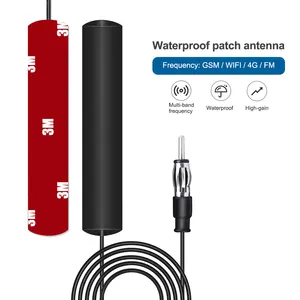 Antena de rádio para carros com conector em DIN, antena de cerâmica para rádio AM FM, painel de longo alcance, Wifi 2.4g 4g G/M