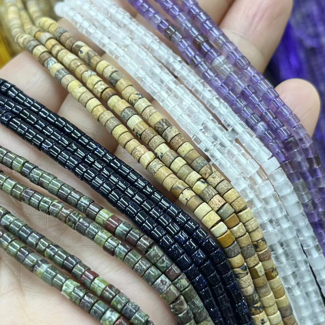 Agate de cristal de quartz, pierre naturelle
