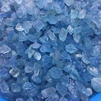 Pierre précieuse première de haute qualité, aigue-marine claire, pièces de pierre brute pour la fabrication de bijoux, bricolage, livraison gratuite