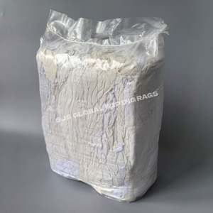 Trapos de Felpa Blancos de Algodón para Uso Industrial en Talleres, Alta Capacidad de Absorción para Limpieza - Product Image 1