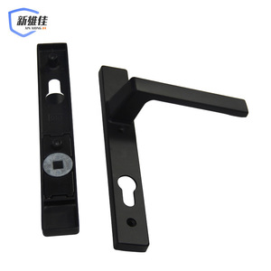 Poignée de porte en alliage d'aluminium type 85, simple point de fixation, pour portes en verre et PVC, montage en surface, ambidextre - Product Image 3
