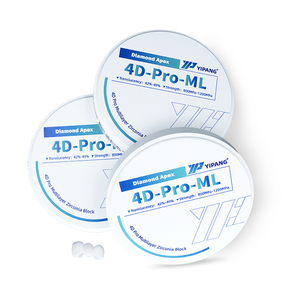 Blocco dentale in ceramica Cad Cam Zirconia blocchi bianchi 4d Pro Zirconia dentale per dischi da laboratorio - Product Image 2