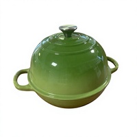 Moule à pain rond en fonte émaillée de 10 pouces avec couvercle et doubles poignées, compatible four et cuisinière à induction, vente en gros