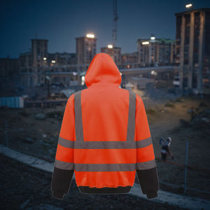 قميص عاكس ملابس عمل مع شعار أسود أسفل قابل للتخصيص مرحبا فيس السلامة صوفي - Product Image 2