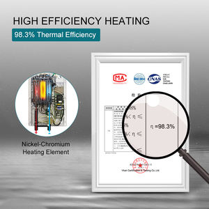 Calentador de agua eléctrico con control de pantalla táctil de carcasa de plástico de alta eficiencia de Tented Technology para hoteles, uso instantáneo completo - Product Image 5