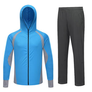 भारी शुल्क वाला यूनिसेक्स मछली पकड़ने वाला बाइब सेट 100% पॉलिएस्टर वाटरप्रूफ विंडप्रूफ विंडप्रूफ 50 त्वरित सूखी जैकेट पैंट - Product Image 1