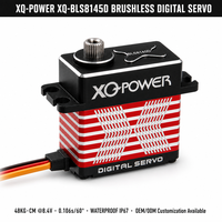 Nouveauté 2026 XQ-POWER XQ-BLS8145D Servo numérique brushless 48KG Engrenage en acier inoxydable Boîtier en aluminium CNC Étanche 8.4V UAV