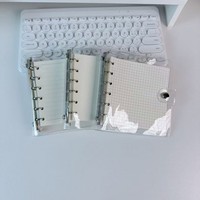 Ins Vent Transparent Page Intérieure A7 Carré PVC Star Tracker Livre Imprimé Reliure à Feuilles Mobiles Livre Antidéflagrant Coupe-Vent