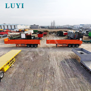 Semi-<span class=keywords><strong>remorque</strong></span> à panneaux latéraux 3 axes avec prix extrêmement réduit pour le transport de marchandises en vrac, semi-<span class=keywords><strong>remorque</strong></span> à panneaux latéraux orange - Product Image 6