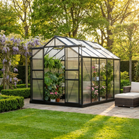 Serre en polycarbonate à installation rapide, résistante aux intempéries avec une bonne isolation thermique