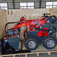 Minipala Gommata Compatta 4x4 con Motore Diesel Kubota, Prezzo di Fabbrica, per Uso Agricolo, Prodotta in Cina