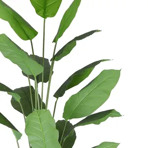 ต้นไม้ประดิษฐ์สัมผัสเหมือนจริง ขนาด 150 200 240 ซม. ต้นบอนไซตกแต่งจากผ้าไหม ต้นสปาติฟิลลัมสีเขียว - Product Image 6