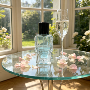 Flacon <span class=keywords><strong>de</strong></span> parfum <span class=keywords><strong>Eau</strong></span> <span class=keywords><strong>de</strong></span> <span class=keywords><strong>Toilette</strong></span> moderne et luxueux au design robotique unique, 30 ml, bleu clair, parfum longue durée, vaporisateur personnalisé - Product Image 4