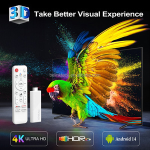 Clé TV intelligente 4K la moins chère de l'usine, Android 14 H313 Dual Core 2 Go de RAM 8 Go 16 Go de stockage WiFi 6 BT Android TV Stick H96MAX - Product Image 3