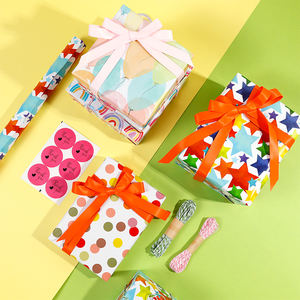 Fábrica al por mayor papel de regalo de impresión de cumpleaños 43*300 cm papel de regalo - Product Image 4