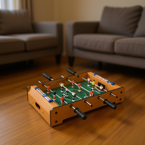 Mesa de futbolín Super Goal de 58x31x8 cm, juego de madera para niños y adultos - Product Image 2