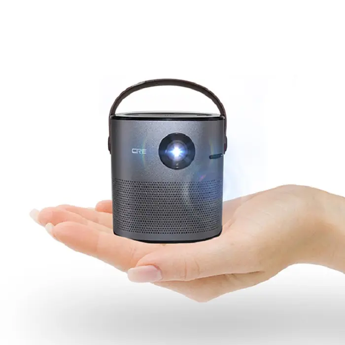 Proyektor Portabel, Bertenaga Baterai Terbaru 2020 DLP 3LED 20W Beam Digital Smartidea Proyektor Mini 3D