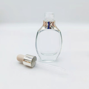 15ml 30ml 50ml 100ml 120ml <span class=keywords><strong>150ml</strong></span> sang trọng mỹ phẩm bao bì thủy tinh nhỏ giọt chai hình bầu dục Lotion chai với Rose Gold bơm <span class=keywords><strong>cap</strong></span> - Product Image 5