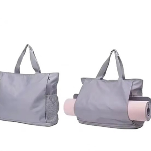 Sac de sport pour tapis de yoga en toile à motifs avec poche et fermeture éclair - Product Image 3