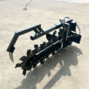 Chargeuse compacte sur chenilles diesel hydraulique avec accessoire trancheuse, machine chinoise - Product Image 3