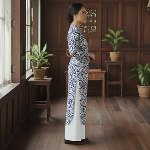 Mayorista de Baju Kurung Moderno con Bordado, Conjunto de Kebaya con Encaje y Drapeado, Crepé Floral sin Plancha, Viral Raya 2025 Directo de Fábrica - Product Image 3