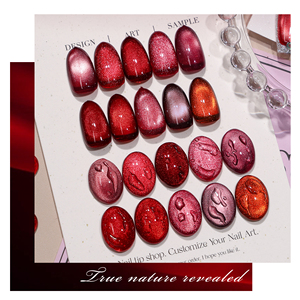 Beau Color Factory Esmalte de <span class=keywords><strong>Uñas</strong></span> en Gel Efecto Ojo de Gato Rubí de 10 Colores para San Valentín, Gel Magnético Efecto Ojo de Gato Rojo, Libre de TPO/HEMA, Suministros para <span class=keywords><strong>Uñas</strong></span> OEM - Product Image 4