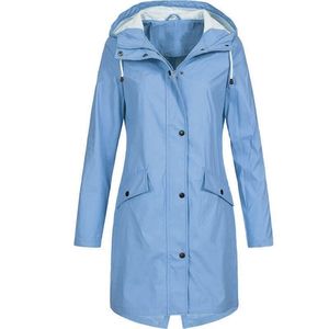 <strong>Womens</strong> Waterproof <strong>Raincoat</strong> Ladies Outdoor Rain Wind Forest Jacket Coat <strong>Plus</strong> <strong>Size</strong> - Product Image 1