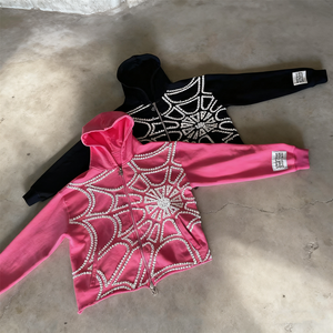 All'ingrosso Spider-Man <span class=keywords><strong>felpe</strong></span> con cappuccio USA Spider in tutto il mondo strass <span class=keywords><strong>felpe</strong></span> con cappuccio per uomo - Product Image 2