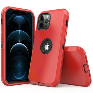 Pour <span class=keywords><strong>iPhone</strong></span> 12 Pro, étui de protection pour téléphone portable avec béquille, clip de <span class=keywords><strong>ceinture</strong></span> à 360 degrés et protection d'écran intégrée - Product Image 5