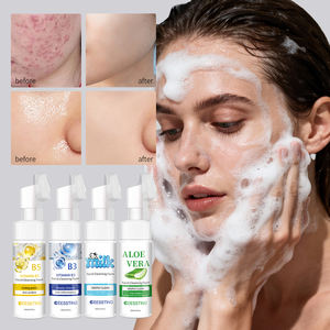 Nettoyant Visage Moussant à la Vitamine C Marque Blanche avec Brosse de Massage des Pores, Nettoyant Visage aux Acides Aminés, Nettoyant Facial Moussant à l'Aloe Vera - Product Image 2