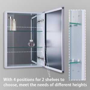 Armoire à pharmacie murale moderne en acier inoxydable Organisateur de salle de bain Vanités pour salon salle à manger <span class=keywords><strong>Toilette</strong></span> à <span class=keywords><strong>miroir</strong></span> - Product Image 2