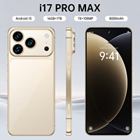 Teléfono Inteligente I17 Pro Max 5G Directo de Fábrica, Deca Core HD, Pantalla Grande de 7.3 Pulgadas, Cámaras Duales de 108MP+78MP, Desbloqueo Facial, Compatible con Android 15