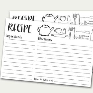 Tùy chỉnh in kỹ thuật số thực phẩm thành phần thẻ kỷ lục nghệ thuật giấy <span class=keywords><strong>Recipe</strong></span> thẻ với hộp các tông - Product Image 2