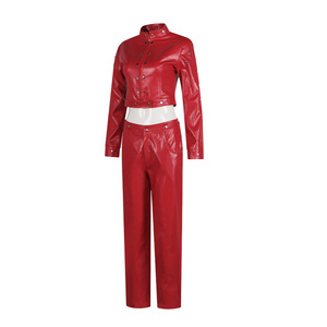 Disfraz de Cosplay de Star's Edge Seven Deadly Sins Ban, Chaqueta de Cuero Roja, Pantalones, Traje de Anime - Product Image 2