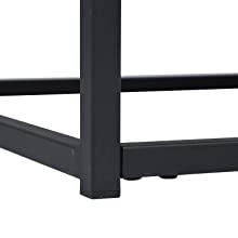 2 Shelves Metal Frame Living Room Furniture 120x40x42cm With Storage