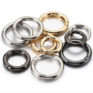 Cá Nhân Tùy Chỉnh Hợp Kim Nhỏ Mùa Xuân Chia Móc Chìa Khóa Vòng Kim Loại Keyring Chuỗi Vòng Carabiner Mùa Xuân Cổng Vòng Snap Khóa - Product Image 5