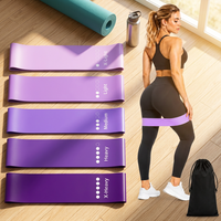Banda Elástica de Resistencia para Entrenamiento, Banda de Goma para Gimnasio, Yoga, Ejercicio, Látex, Fitness, Juego de Bandas de Resistencia