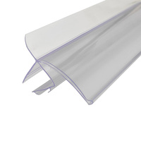Porte-étiquette de prix Huasso YZ-21 transparent blanc en PVC/PET/PC, bande de données, support de suspension, écologique, qualité alimentaire, pour supermarché