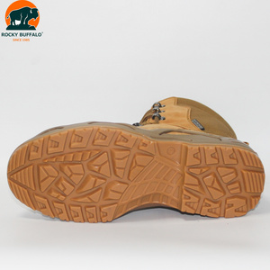 Chaussures de sécurité industrielles Rocky <span class=keywords><strong>Buffalo</strong></span> en vrac, résistantes à l'usure, en cuir pleine fleur, lacets, bottes tactiques, semelle extérieure en PU TPU - Product Image 5