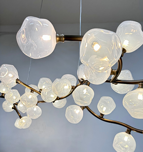 <span class=keywords><strong>Branches</strong></span> postmodernes projet de salle à manger intérieur hôtel hall Villa lampe concepteur créatif <span class=keywords><strong>lustre</strong></span> en verre lumière pour Restaurant - Product Image 3