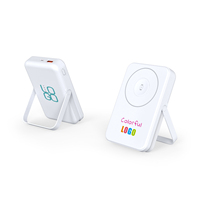 Support de charge magnétique sans fil portable 15W avec batterie Li-Polymère 10000 mAh en bambou, personnalisable avec logo, pour une charge rapide