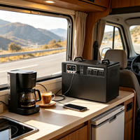 Estación de Energía Portátil con Inversor, Batería Portátil de Litio de Carga Rápida, Banco de Energía USB-C Portátil, Respaldo de Energía Portátil