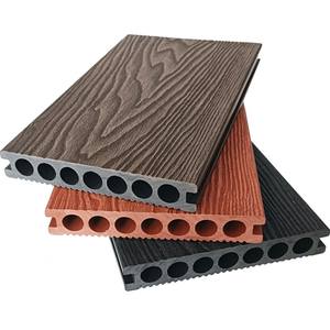 Prix de gros, imperméable, durable, faible entretien, installation facile, terrasse extérieure en WPC 3D embossé - Product Image 1