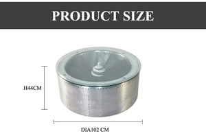 Pilot Style Living Room Glass Top Aluminum Base Conference <strong>Table</strong> Cigar bar Whiskey bar Central <strong>Table</strong> <strong>Coffee</strong> <strong>Table</strong> <strong>Circular</strong> - Product Image 5