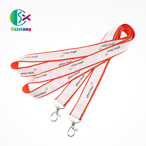 Custom Nylon Polyester Promotional Lanyards with Color Straps Thermal Transfer Printing Accessories